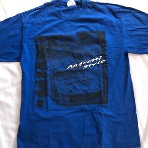 Vtg John Andretti Nascar Graphic Tee